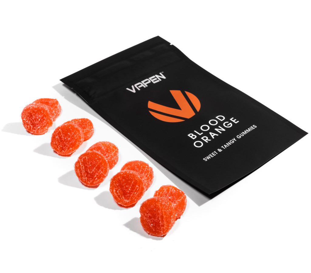 Blood Orange Gummies in Packaging
